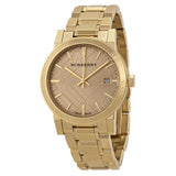 Buy Shop Burberry The City Gold Dial Gold Steel Strap Watch for Women - BU9134 USA Online