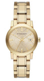 Buy Shop Burberry The City Gold Dial Gold Steel Strap Watch for Women - BU9134 USA Online