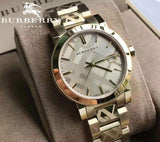 Buy Shop Burberry The City Gold Dial Gold Steel Strap Watch for Women - BU9145 USA Online