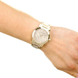 Buy Shop Burberry The City Gold Dial Gold Steel Strap Watch for Women - BU9145 USA Online