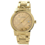 Buy Shop Burberry The City Gold Dial Gold Steel Strap Watch for Women - BU9145 USA Online