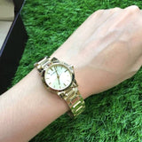Buy Shop Burberry The City Gold Dial Gold Steel Strap Watch for Women - BU9227 USA Online