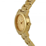 Buy Shop Burberry The City Gold Dial Gold Steel Strap Watch for Women - BU9227 USA Online