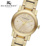 Buy Shop Burberry The City Gold Dial Gold Steel Strap Watch for Women - BU9227 USA Online