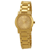 Buy Shop Burberry The City Gold Dial Gold Steel Strap Watch for Women - BU9227 USA Online