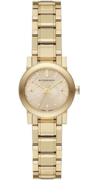 Buy Shop Burberry The City Gold Dial Gold Steel Strap Watch for Women - BU9227 USA Online