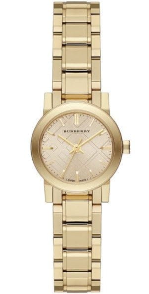 Buy Shop Burberry The City Gold Dial Gold Steel Strap Watch for Women - BU9227 USA Online