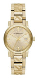 Buy Shop Burberry The City Gold Dial Gold Steel Strap Watch for Women - BU9234 USA Online