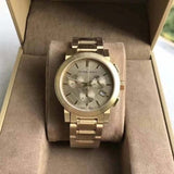 Buy Shop Burberry The City Gold Dial Gold Steel Strap Watch for Women - BU9753 USA Online