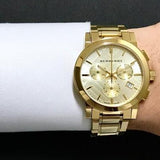 Buy Shop Burberry The City Gold Dial Gold Steel Strap Watch for Women - BU9753 USA Online