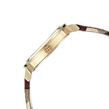 Buy Shop Burberry The City Gold Dial Orange Leather Strap Watch for Women - BU9017 USA Online