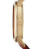 Buy Shop Burberry The City Gold Dial Orange Leather Strap Watch for Women - BU9017 USA Online