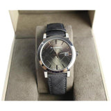 Buy Shop Burberry The City Grey Dial Black Leather Strap Watch for Men - BU9030 USA Online