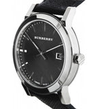 Buy Shop Burberry The City Grey Dial Black Leather Strap Watch for Men - BU9030 USA Online