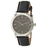 Buy Shop Burberry The City Grey Dial Black Leather Strap Watch for Men - BU9030 USA Online