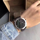 Buy Shop Burberry The City Grey Dial Black Leather Strap Watch for Men - BU9359 USA Online