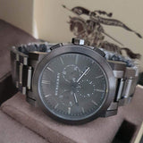 Buy Shop Burberry The City Grey Dial Gunmetal Grey Steel Strap Watch for Men - BU9354 USA Online
