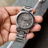 Buy Shop Burberry The City Grey Dial Gunmetal Grey Steel Strap Watch for Men - BU9354 USA Online