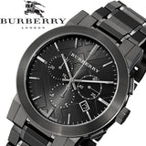 Buy Shop Burberry The City Grey Dial Gunmetal Grey Steel Strap Watch for Men - BU9354 USA Online