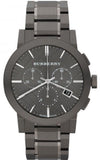 Buy Shop Burberry The City Grey Dial Gunmetal Grey Steel Strap Watch for Men - BU9354 USA Online