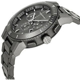 Buy Shop Burberry The City Grey Dial Gunmetal Grey Steel Strap Watch for Men - BU9381 USA Online