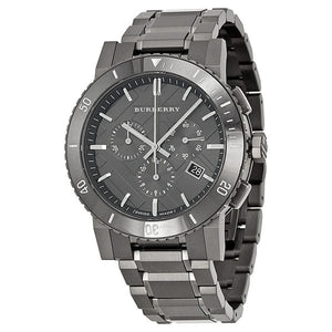 Buy Shop Burberry The City Grey Dial Gunmetal Grey Steel Strap Watch for Men - BU9381 USA Online