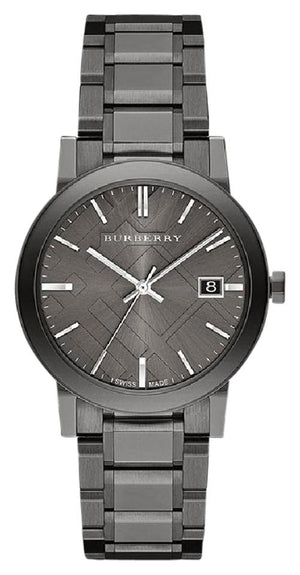 Buy Shop Burberry The City Grey Dial Gunmetal Steel Strap Watch for Men - BU9007 USA Online