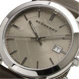 Buy Shop Burberry The City Grey Dial Leather Strap Watch for Men - BU9020 USA Online