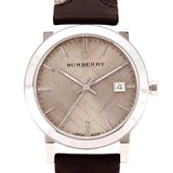 Buy Shop Burberry The City Grey Dial Leather Strap Watch for Men - BU9020 USA Online