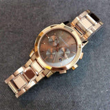 Buy Shop Burberry The City Grey Dial Rose Gold Steel Strap Unisex Watch - BU9754 USA Online