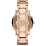 Buy Shop Burberry The City Grey Dial Rose Gold Steel Strap Unisex Watch - BU9754 USA Online