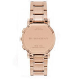 Buy Shop Burberry The City Grey Dial Rose Gold Steel Strap Unisex Watch - BU9754 USA Online
