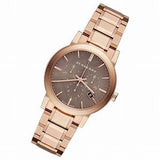 Buy Shop Burberry The City Grey Dial Rose Gold Steel Strap Unisex Watch - BU9754 USA Online