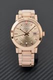 Buy Shop Burberry The City Light Brown Dial Rose Gold Steel Strap Watch for Women - BU9005 USA Online