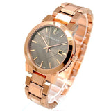Buy Shop Burberry The City Light Brown Dial Rose Gold Steel Strap Watch for Women - BU9005 USA Online