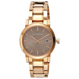 Buy Shop Burberry The City Light Brown Dial Rose Gold Steel Strap Watch for Women - BU9005 USA Online