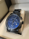 Buy Shop Burberry The City Navy Blue Dial Black Steel Strap Watch for Men - BU9365 USA Online