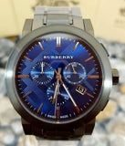 Buy Shop Burberry The City Navy Blue Dial Black Steel Strap Watch for Men - BU9365 USA Online