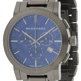 Buy Shop Burberry The City Navy Blue Dial Black Steel Strap Watch for Men - BU9365 USA Online