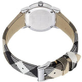 Buy Shop Burberry The City Nova Silver Dial Brown Leather Strap Watch for Women - BU9212 USA Online