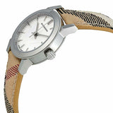 Buy Shop Burberry The City Nova Silver Dial Brown Leather Strap Watch for Women - BU9212 USA Online