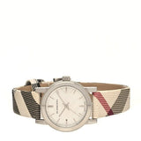 Buy Shop Burberry The City Nova Silver Dial Brown Leather Strap Watch for Women - BU9212 USA Online