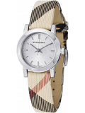 Buy Shop Burberry The City Nova Silver Dial Brown Leather Strap Watch for Women - BU9212 USA Online