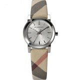 Buy Shop Burberry The City Nova Silver Dial Brown Leather Strap Watch for Women - BU9212 USA Online