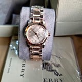 Buy Shop Burberry The City Nude Dial Rose Gold Steel Strap Watch for Women - BU9228 USA Online