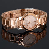 Buy Shop Burberry The City Nude Dial Rose Gold Steel Strap Watch for Women - BU9228 USA Online
