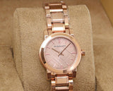 Buy Shop Burberry The City Nude Dial Rose Gold Steel Strap Watch for Women - BU9228 USA Online