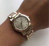 Buy Shop Burberry The City Nude Dial Rose Gold Steel Strap Watch for Women - BU9228 USA Online