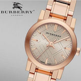 Buy Shop Burberry The City Nude Dial Rose Gold Steel Strap Watch for Women - BU9228 USA Online