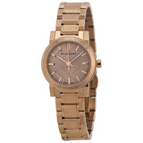Buy Shop Burberry The City Nude Dial Rose Gold Steel Strap Watch for Women - BU9228 USA Online